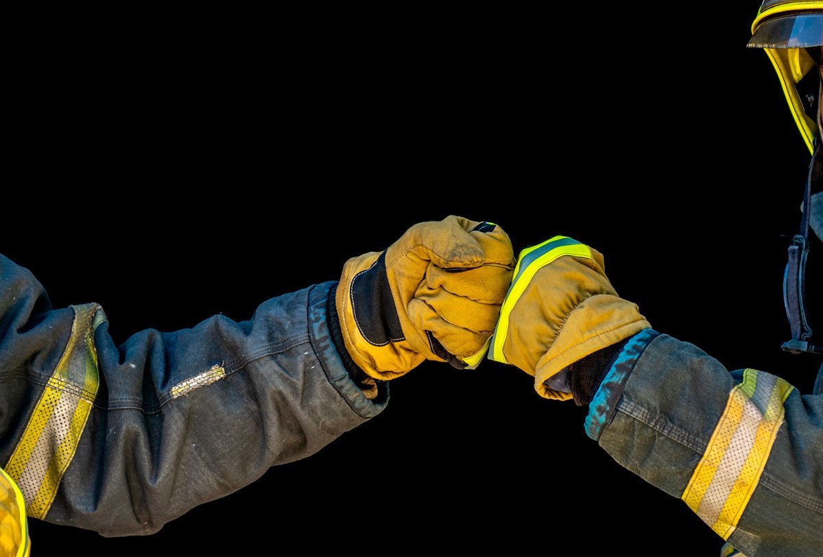 Firemen Handshake
