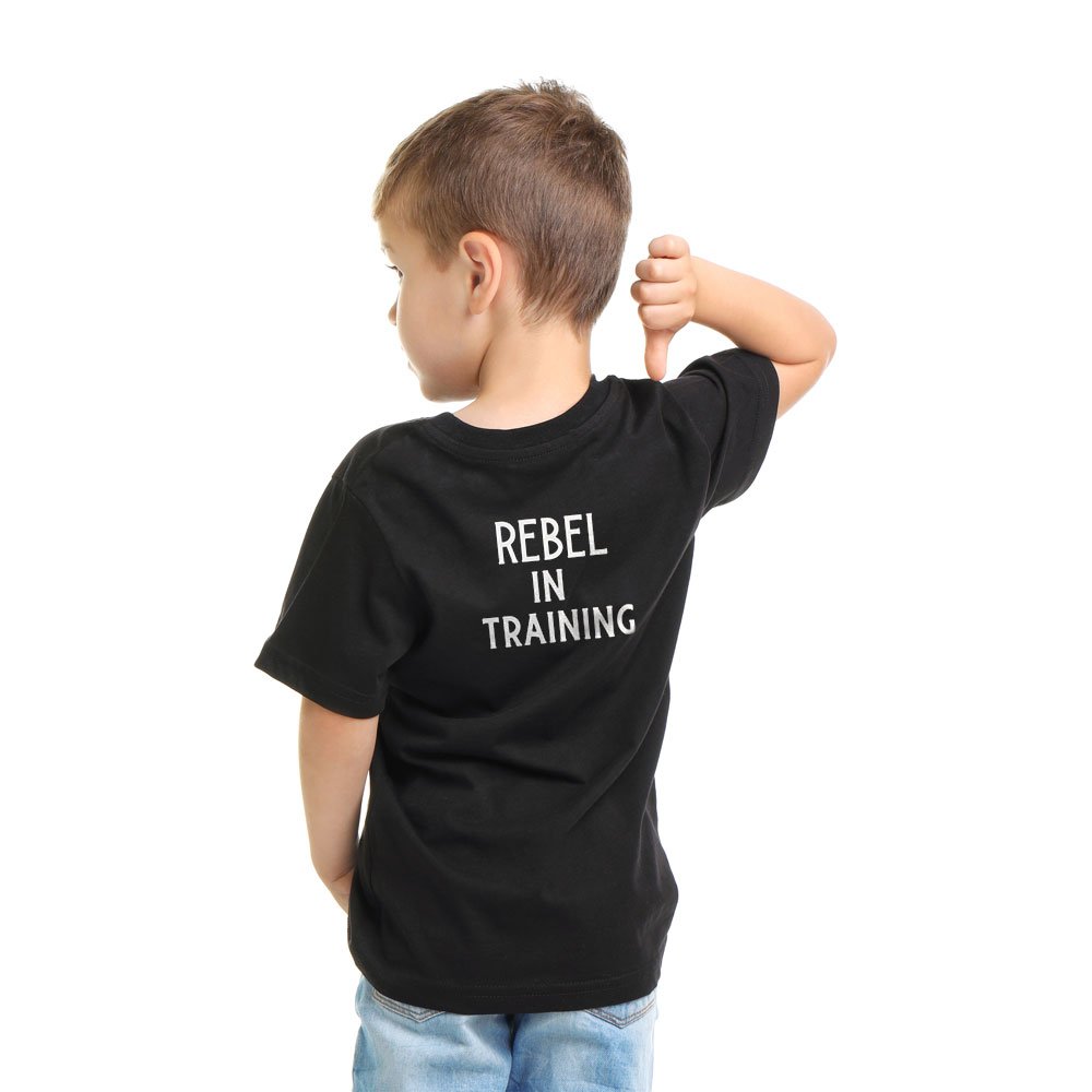 Kids T-Shirt On Model Back