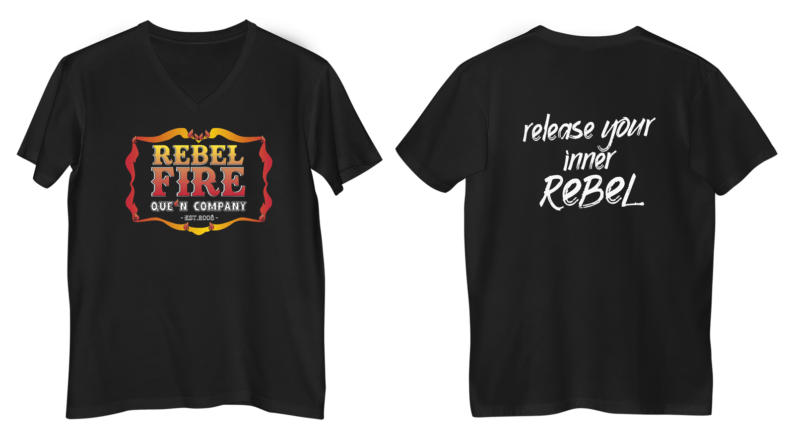 Release Your Inner Rebel Short Sleeve V-Neck T-Shirt - Image 3