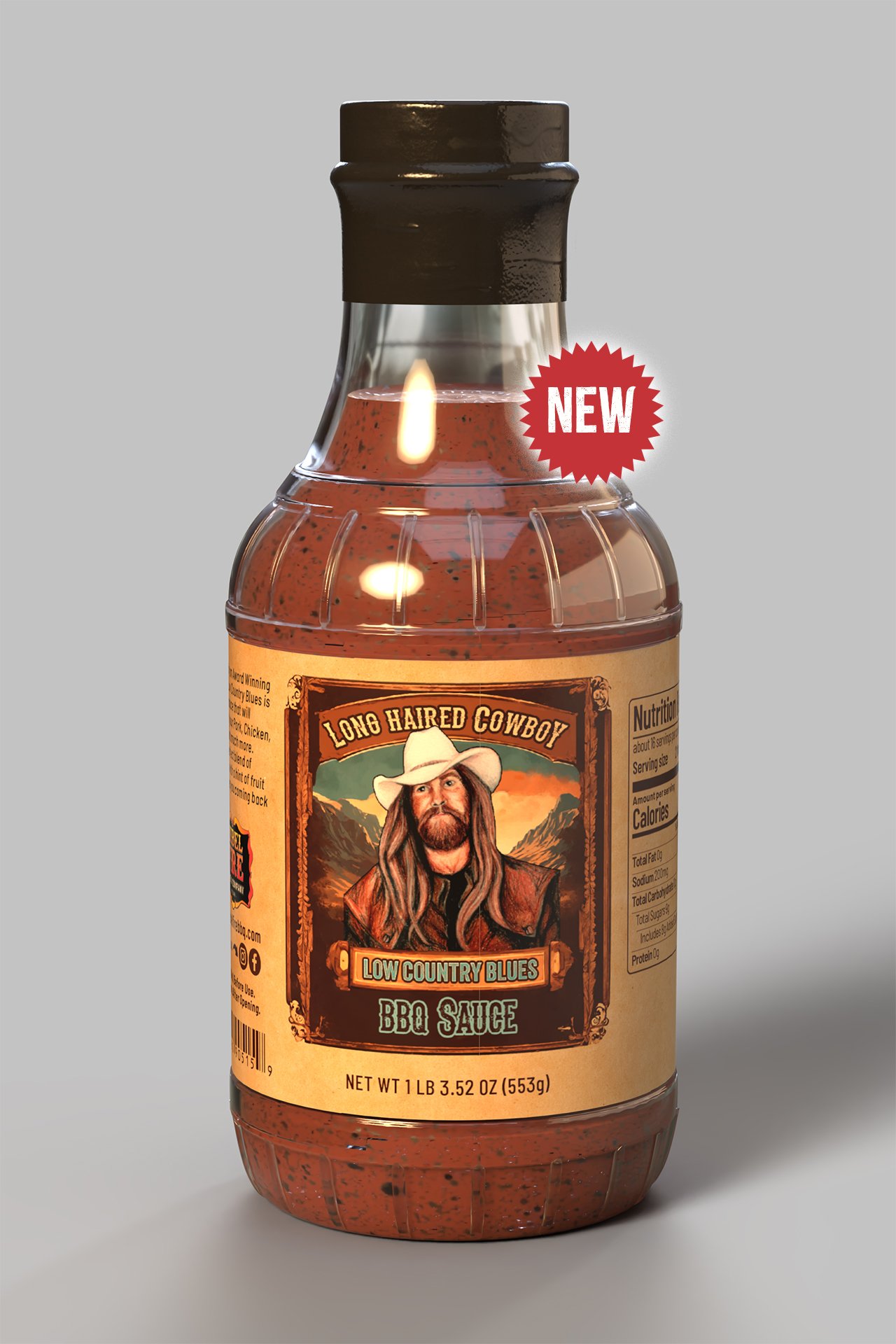 Long Haired Cowboy Low Country Blues BBQ Sauce
