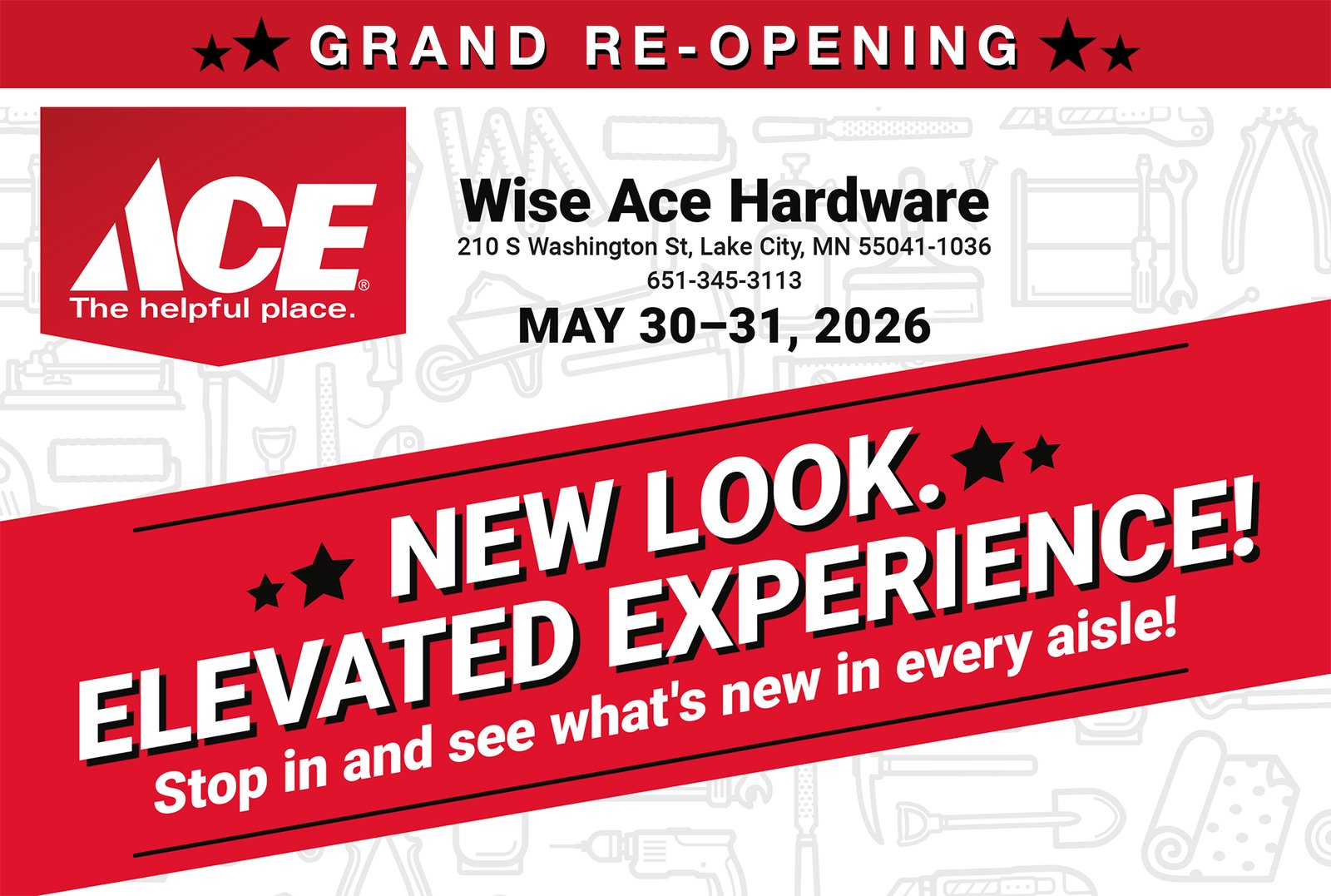 Wise Ace Grand Re-Opening May 30-31